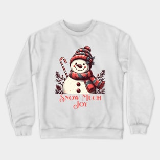 Christmas Print Design of Snowman Crewneck Sweatshirt